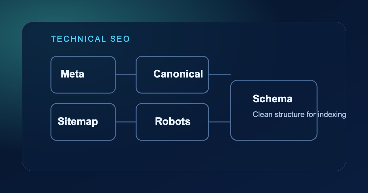 Illustration for Technical SEO for modern Astro sites. Topic: SEO.